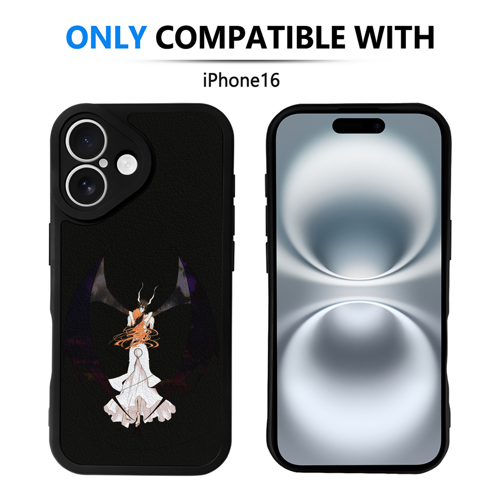 （画像用） ブリーチ ウルキオラ·シファー BLEACH Ulquiorra cifer 【iPhone 16シリーズ対応】シリコンスマホケース（レザー調） 材質：シリコン